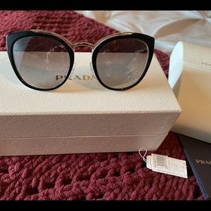 Prada 54mm Cat Eye Gradient Sunglasses